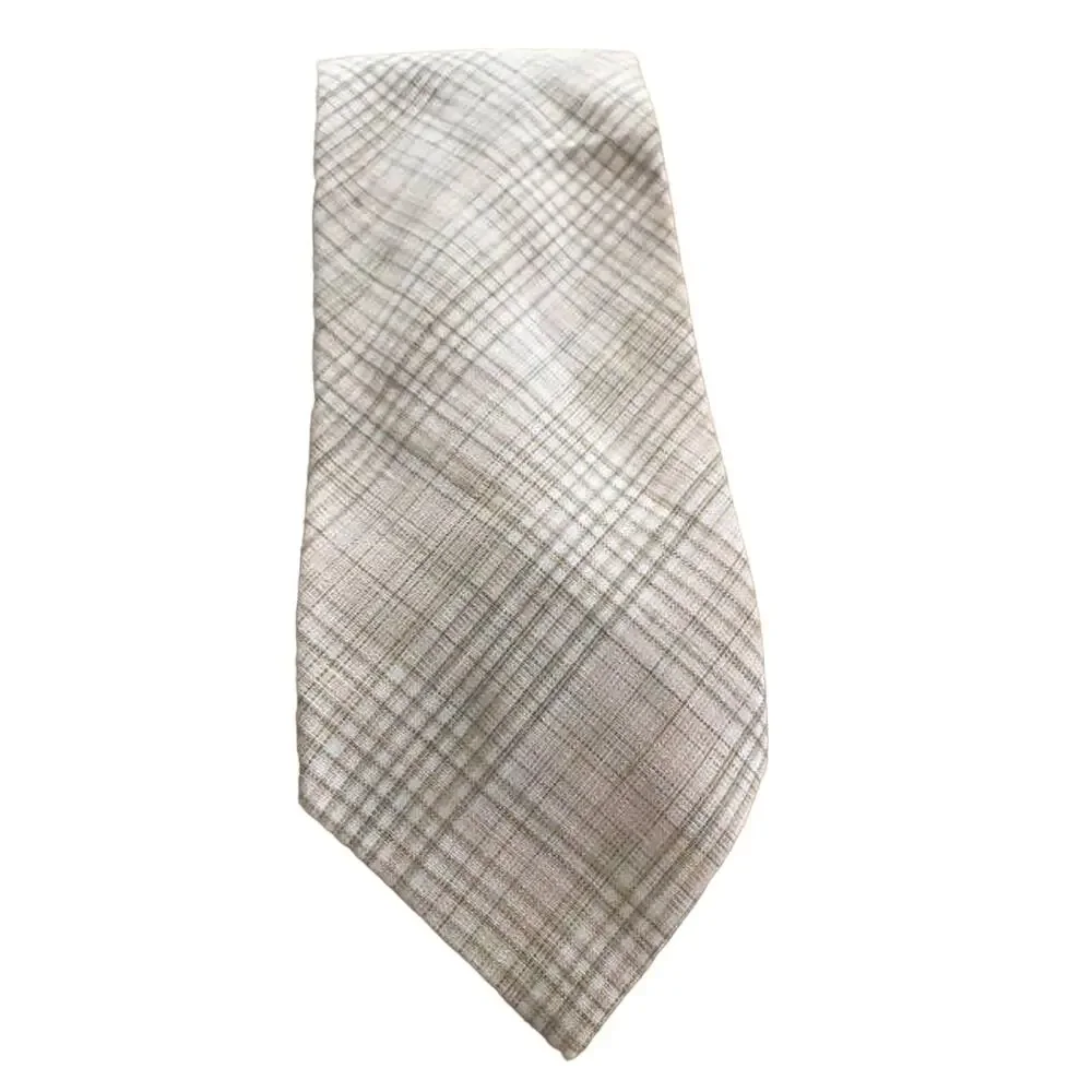 Vintage Wide Tie, Del Soldato Macys Mens Store Gold Cream White Tan Pink Brown